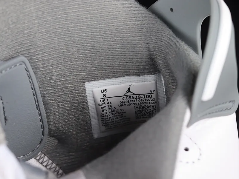 All categories Air Jordan Jordan series basketball shoes Air Jordan 6 Air Jordan 6 "Cool Grey" AJ6 Joe 6 cool gray basketball shoes CT8529-100